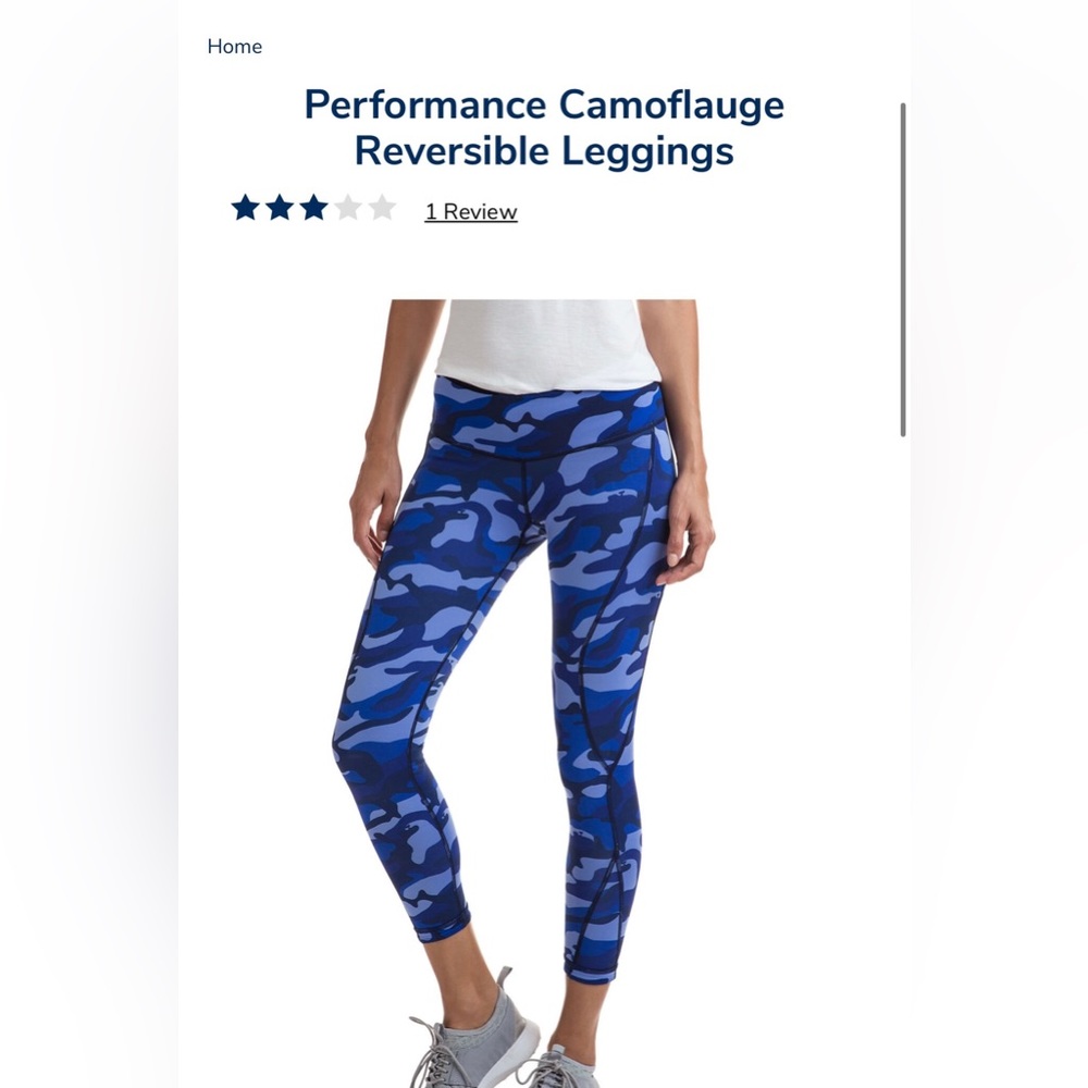 Euc Vineyard Vines Performance Reversible Legging… - image 1